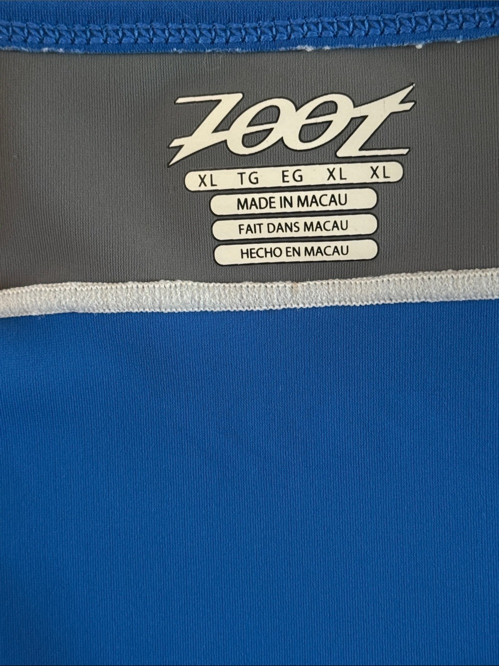 NWT ZOOT MENS CORE TRIATHLON SLEEVELESS RACE SUIT BLUE GRAY TRAINING RACE DAY XL - Picture 8 of 16